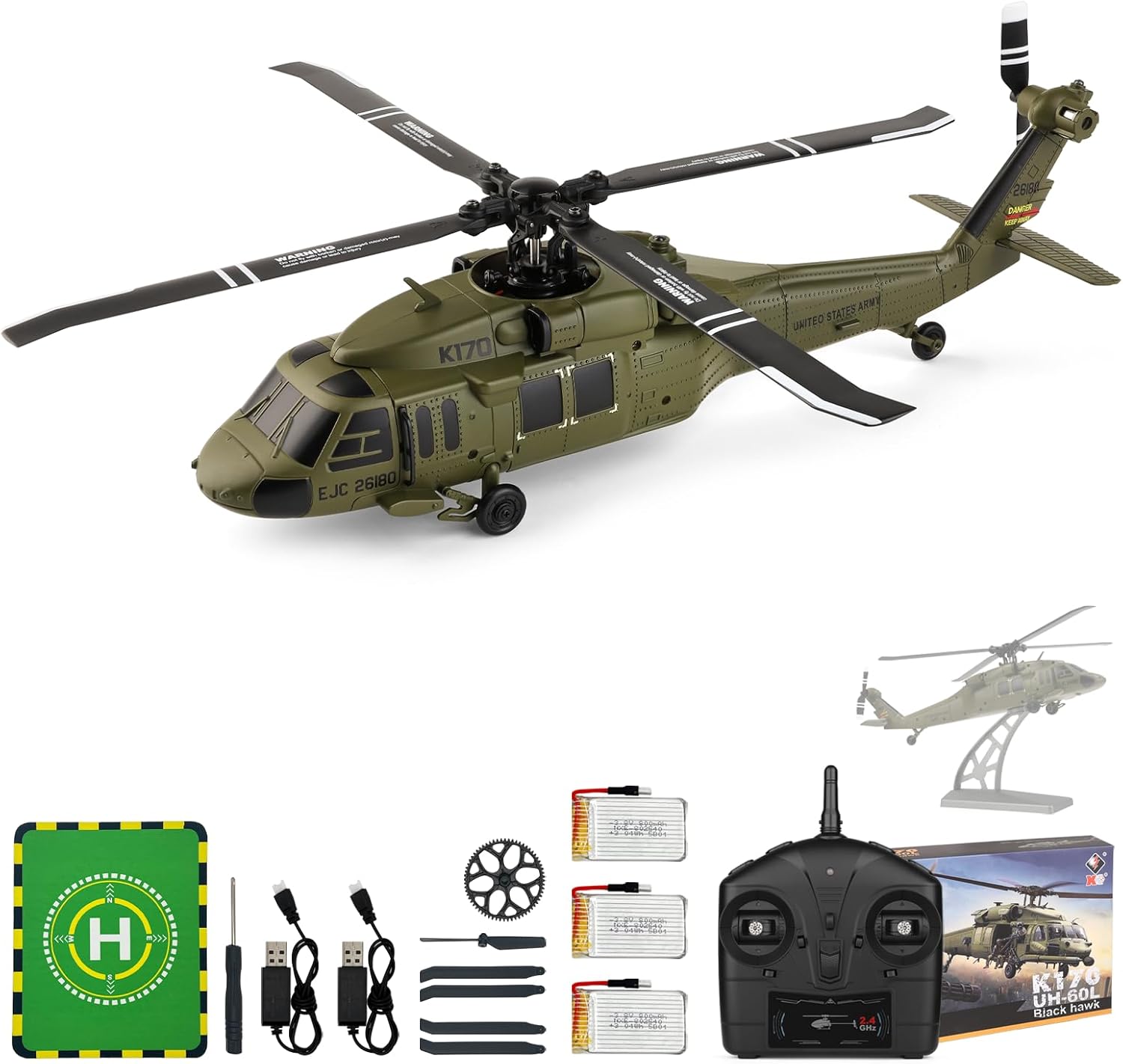 WLtoys K170 Brushless 4-CH RC  - Rc Helicopter Case review and price